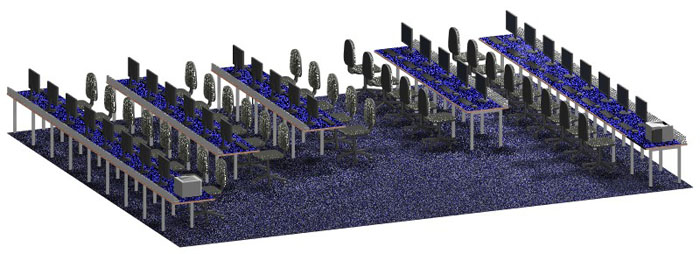3D Image of ICT Room Layout - Piers facing out